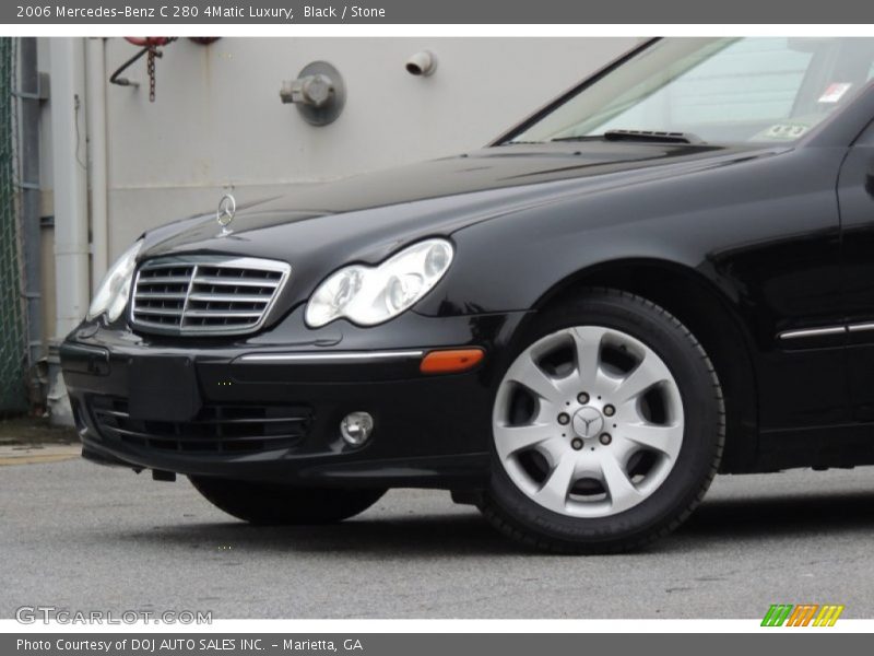 Black / Stone 2006 Mercedes-Benz C 280 4Matic Luxury