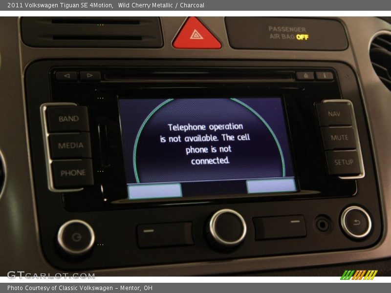 Wild Cherry Metallic / Charcoal 2011 Volkswagen Tiguan SE 4Motion
