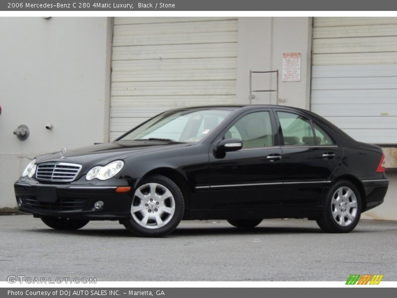 Black / Stone 2006 Mercedes-Benz C 280 4Matic Luxury
