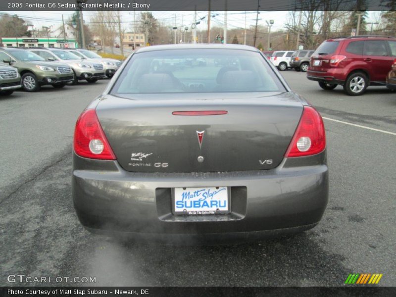 Granite Metallic / Ebony 2005 Pontiac G6 Sedan