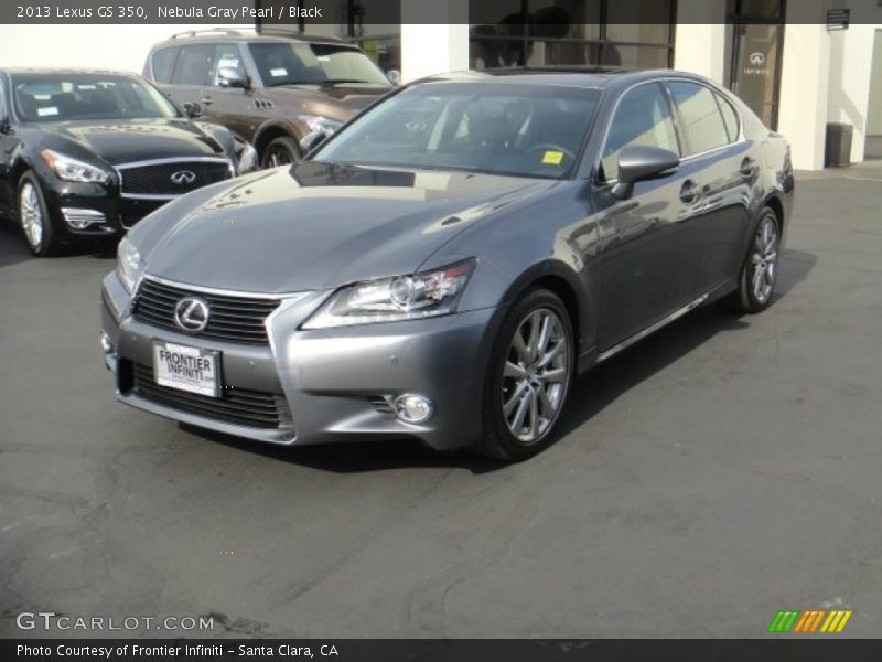 Nebula Gray Pearl / Black 2013 Lexus GS 350