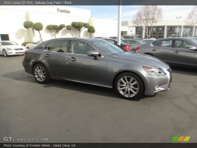 Nebula Gray Pearl / Black 2013 Lexus GS 350
