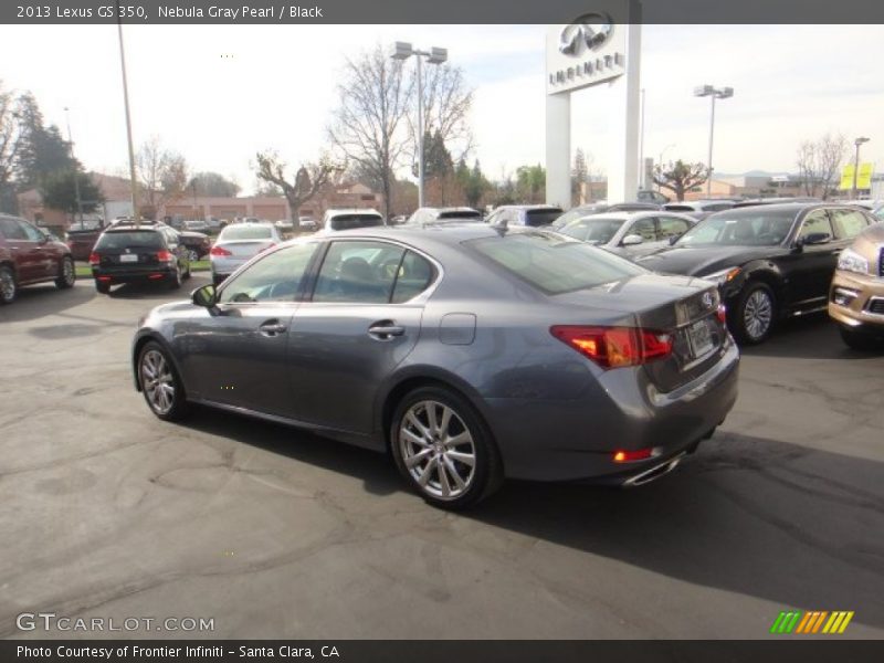 Nebula Gray Pearl / Black 2013 Lexus GS 350