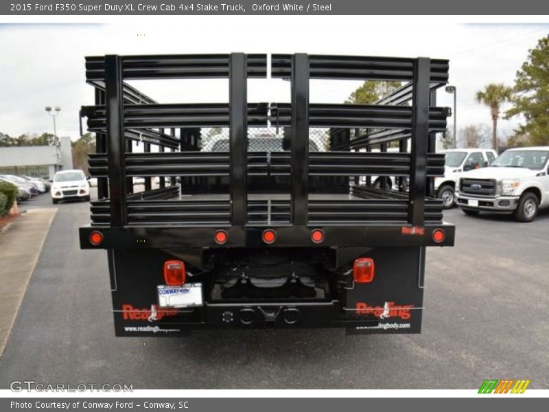 Oxford White / Steel 2015 Ford F350 Super Duty XL Crew Cab 4x4 Stake Truck