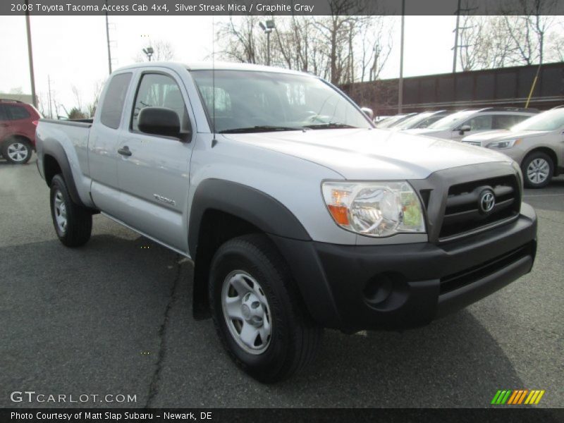 Silver Streak Mica / Graphite Gray 2008 Toyota Tacoma Access Cab 4x4