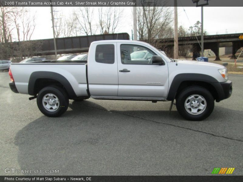 Silver Streak Mica / Graphite Gray 2008 Toyota Tacoma Access Cab 4x4