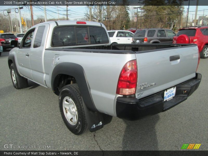 Silver Streak Mica / Graphite Gray 2008 Toyota Tacoma Access Cab 4x4