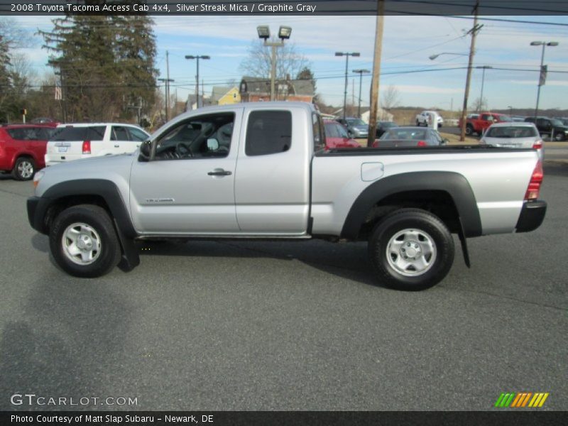 Silver Streak Mica / Graphite Gray 2008 Toyota Tacoma Access Cab 4x4