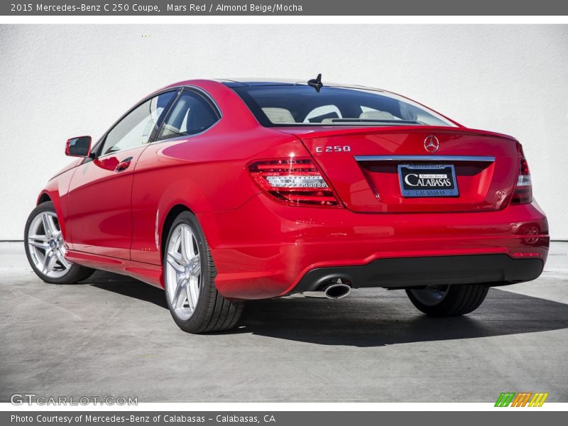 Mars Red / Almond Beige/Mocha 2015 Mercedes-Benz C 250 Coupe