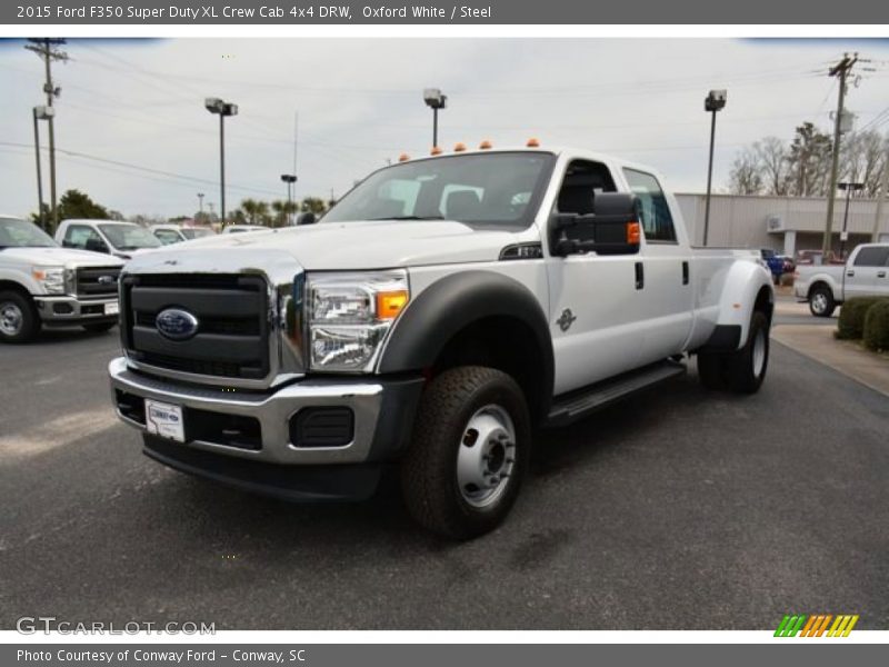 Oxford White / Steel 2015 Ford F350 Super Duty XL Crew Cab 4x4 DRW