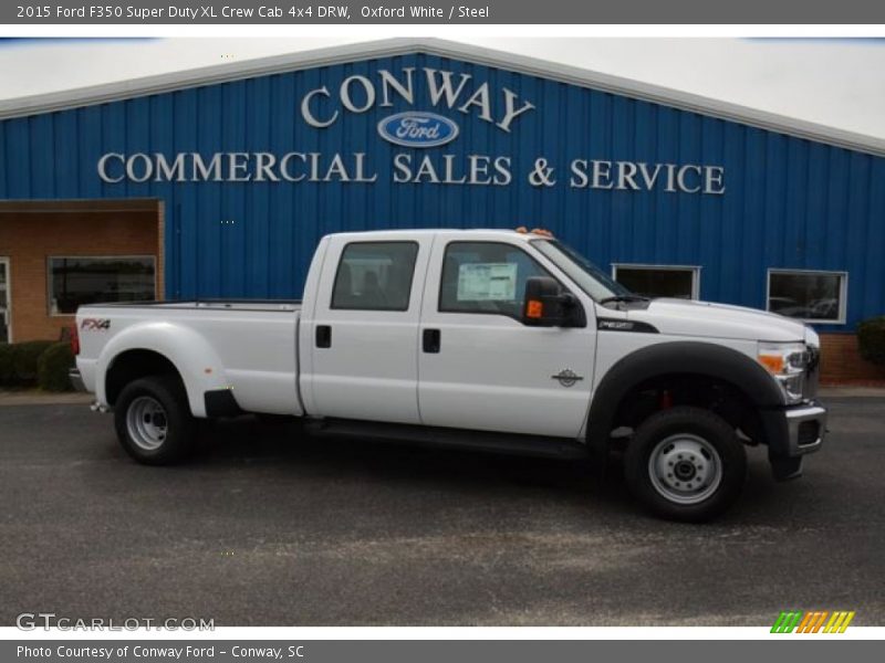 Oxford White / Steel 2015 Ford F350 Super Duty XL Crew Cab 4x4 DRW