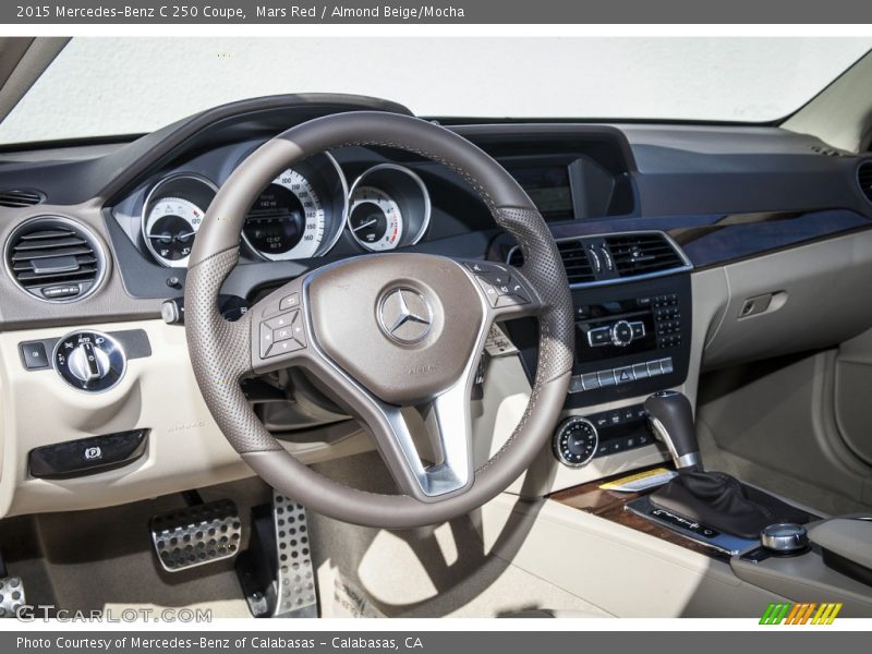 Mars Red / Almond Beige/Mocha 2015 Mercedes-Benz C 250 Coupe