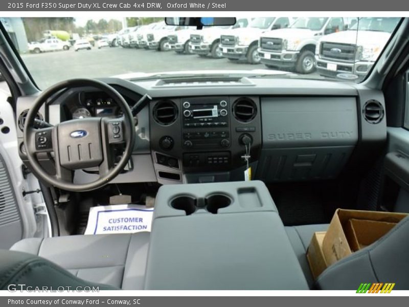 Oxford White / Steel 2015 Ford F350 Super Duty XL Crew Cab 4x4 DRW