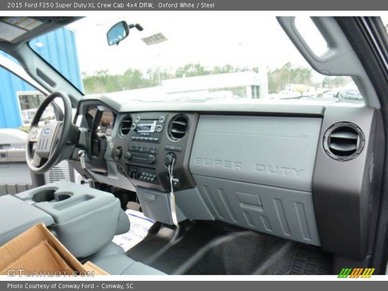 Oxford White / Steel 2015 Ford F350 Super Duty XL Crew Cab 4x4 DRW