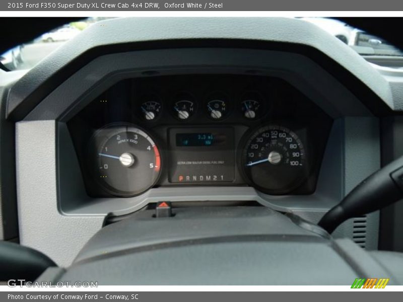 Oxford White / Steel 2015 Ford F350 Super Duty XL Crew Cab 4x4 DRW
