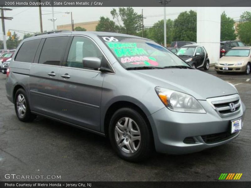 Slate Green Metallic / Gray 2006 Honda Odyssey EX