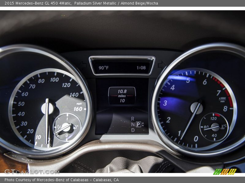 Palladium Silver Metallic / Almond Beige/Mocha 2015 Mercedes-Benz GL 450 4Matic