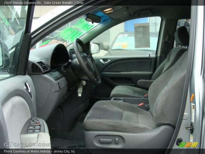 Slate Green Metallic / Gray 2006 Honda Odyssey EX