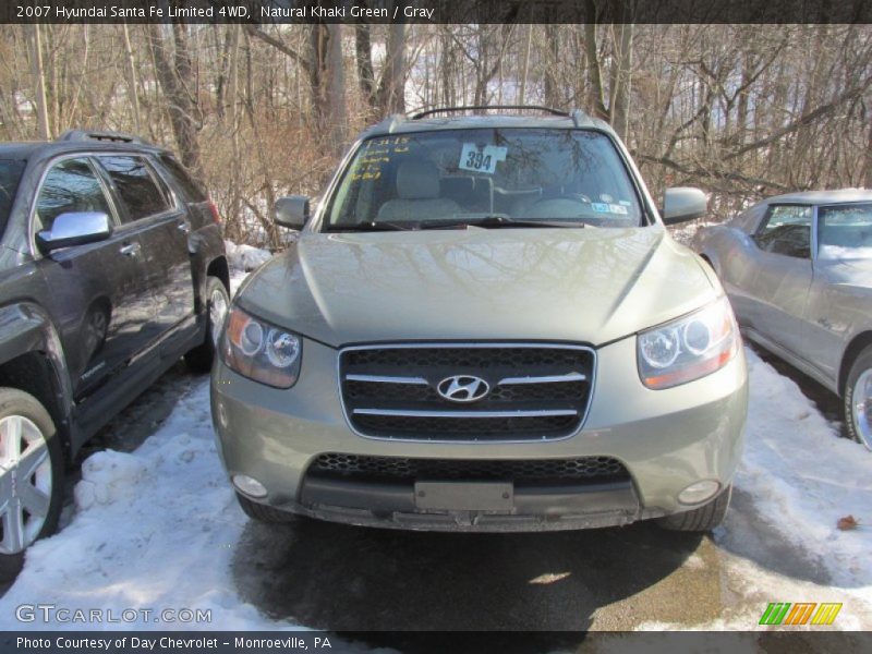 Natural Khaki Green / Gray 2007 Hyundai Santa Fe Limited 4WD