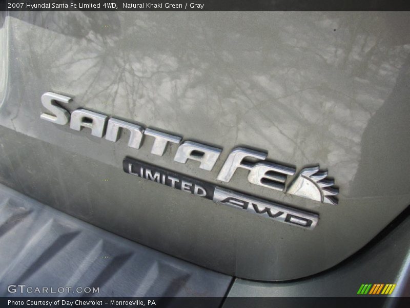 Natural Khaki Green / Gray 2007 Hyundai Santa Fe Limited 4WD