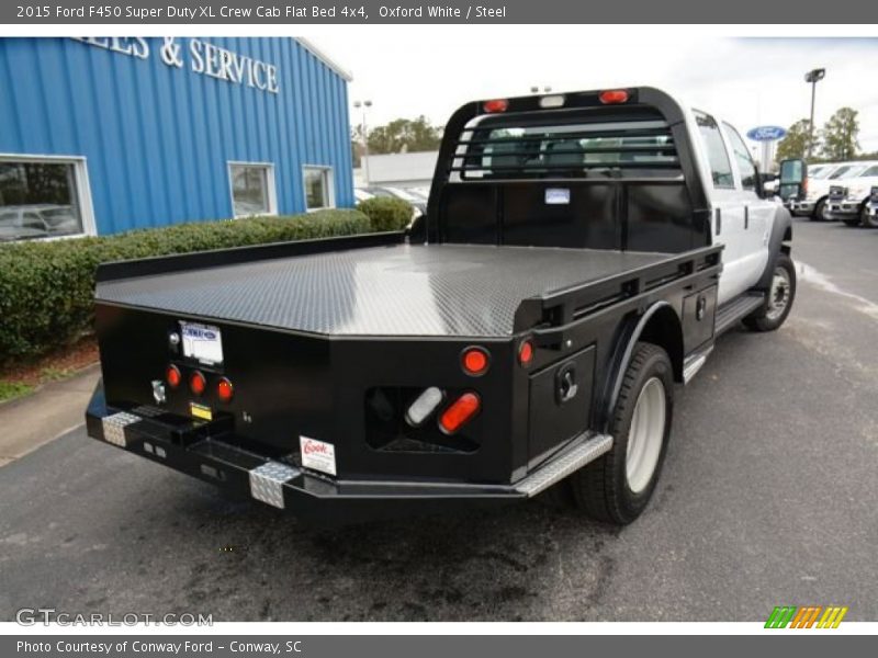 Oxford White / Steel 2015 Ford F450 Super Duty XL Crew Cab Flat Bed 4x4
