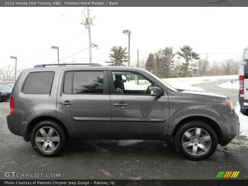 Polished Metal Metallic / Black 2013 Honda Pilot Touring 4WD