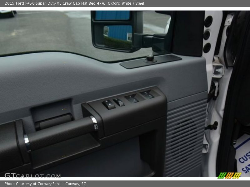 Oxford White / Steel 2015 Ford F450 Super Duty XL Crew Cab Flat Bed 4x4