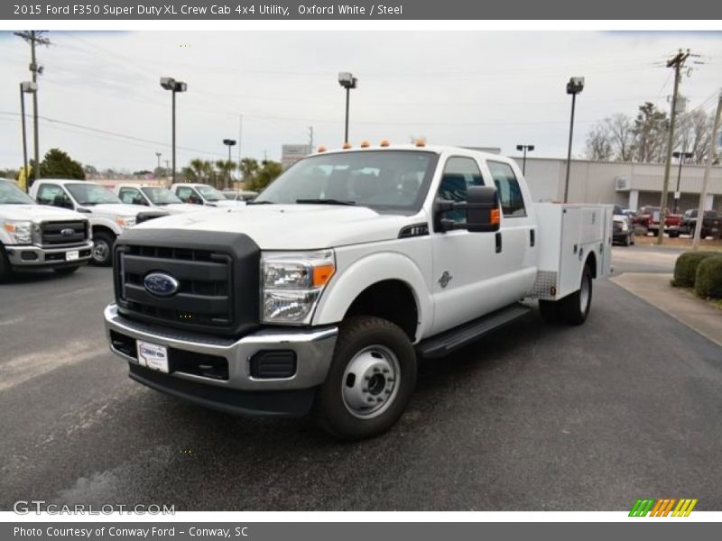 Oxford White / Steel 2015 Ford F350 Super Duty XL Crew Cab 4x4 Utility