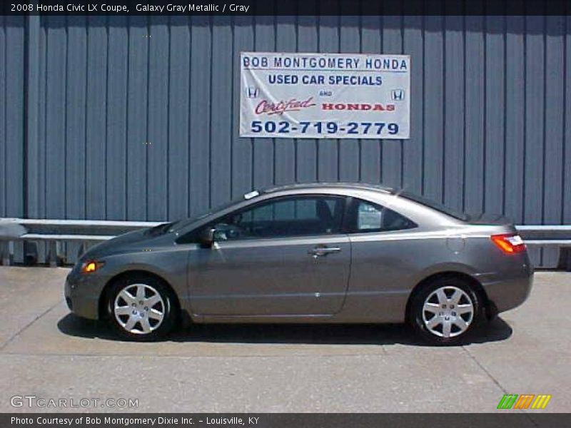 Galaxy Gray Metallic / Gray 2008 Honda Civic LX Coupe