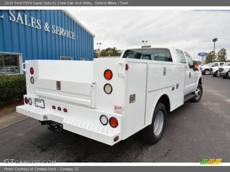 Oxford White / Steel 2015 Ford F350 Super Duty XL Crew Cab 4x4 Utility