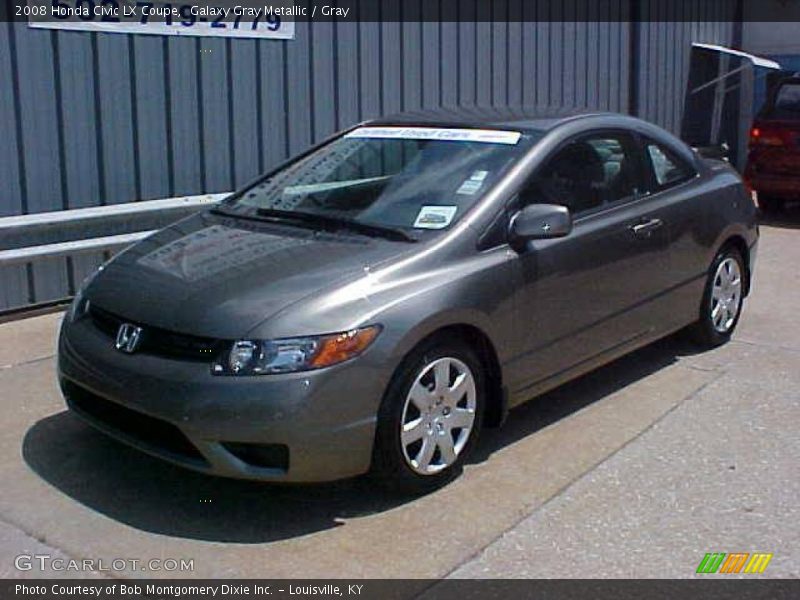 Galaxy Gray Metallic / Gray 2008 Honda Civic LX Coupe