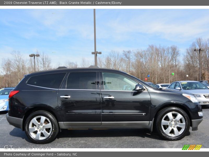 Black Granite Metallic / Cashmere/Ebony 2009 Chevrolet Traverse LTZ AWD