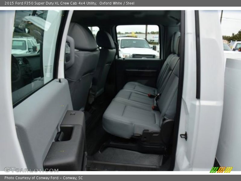 Oxford White / Steel 2015 Ford F350 Super Duty XL Crew Cab 4x4 Utility