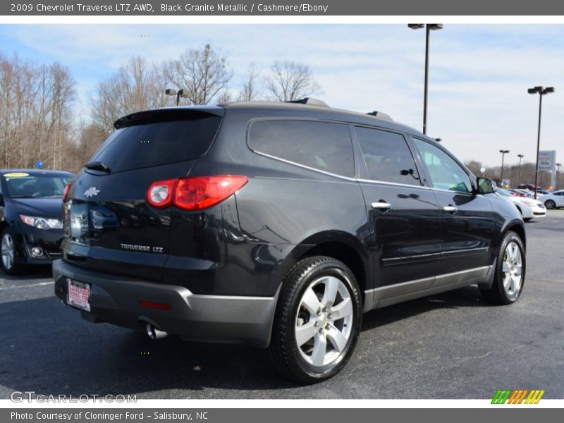 Black Granite Metallic / Cashmere/Ebony 2009 Chevrolet Traverse LTZ AWD