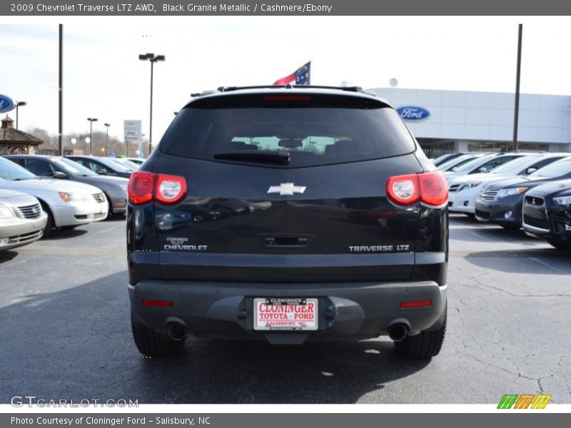 Black Granite Metallic / Cashmere/Ebony 2009 Chevrolet Traverse LTZ AWD