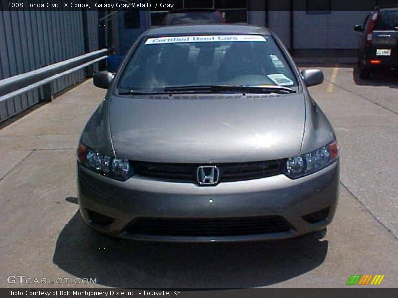 Galaxy Gray Metallic / Gray 2008 Honda Civic LX Coupe