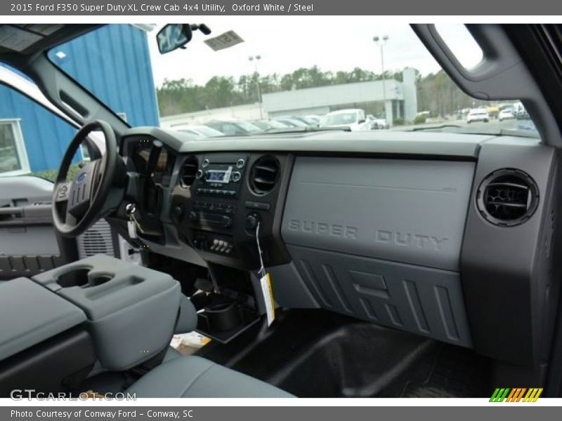 Oxford White / Steel 2015 Ford F350 Super Duty XL Crew Cab 4x4 Utility