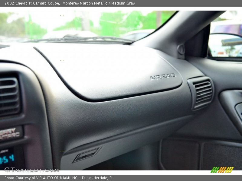 Monterey Maroon Metallic / Medium Gray 2002 Chevrolet Camaro Coupe