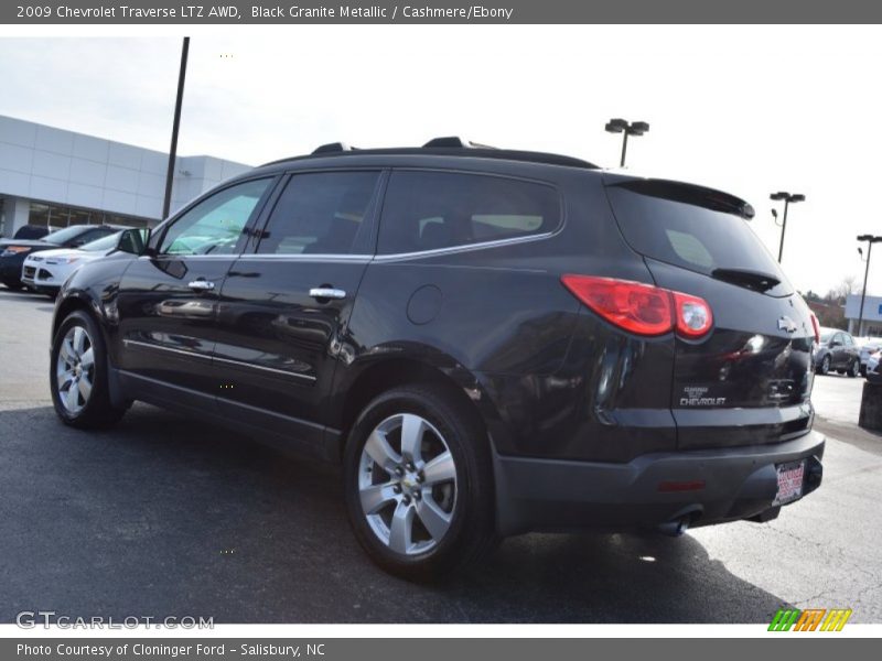 Black Granite Metallic / Cashmere/Ebony 2009 Chevrolet Traverse LTZ AWD