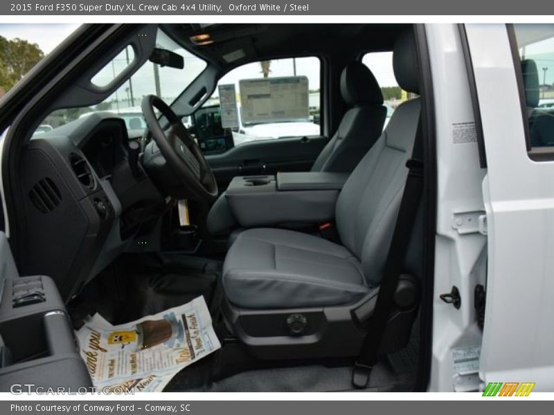 Oxford White / Steel 2015 Ford F350 Super Duty XL Crew Cab 4x4 Utility