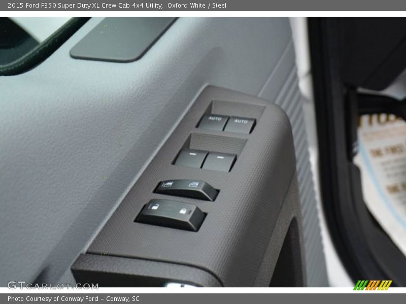 Oxford White / Steel 2015 Ford F350 Super Duty XL Crew Cab 4x4 Utility