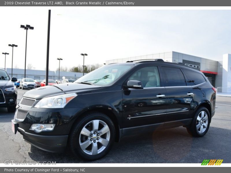 Black Granite Metallic / Cashmere/Ebony 2009 Chevrolet Traverse LTZ AWD