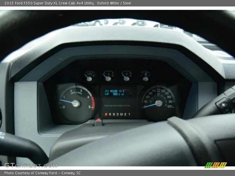 Oxford White / Steel 2015 Ford F350 Super Duty XL Crew Cab 4x4 Utility