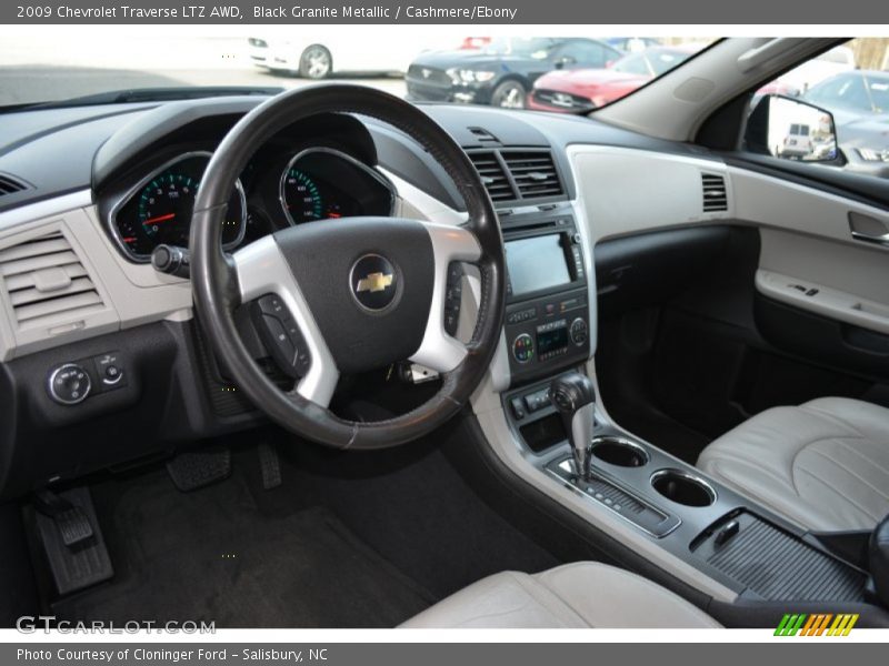 Black Granite Metallic / Cashmere/Ebony 2009 Chevrolet Traverse LTZ AWD