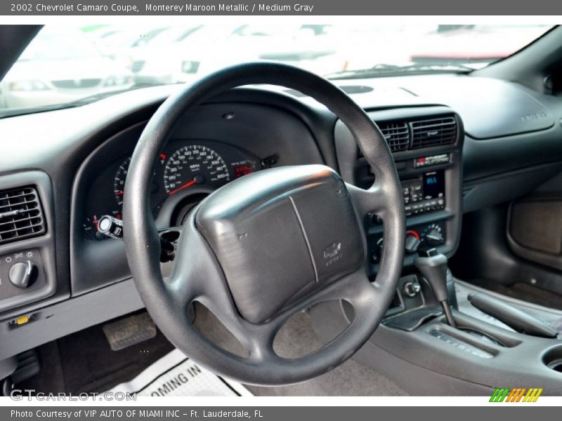 Monterey Maroon Metallic / Medium Gray 2002 Chevrolet Camaro Coupe