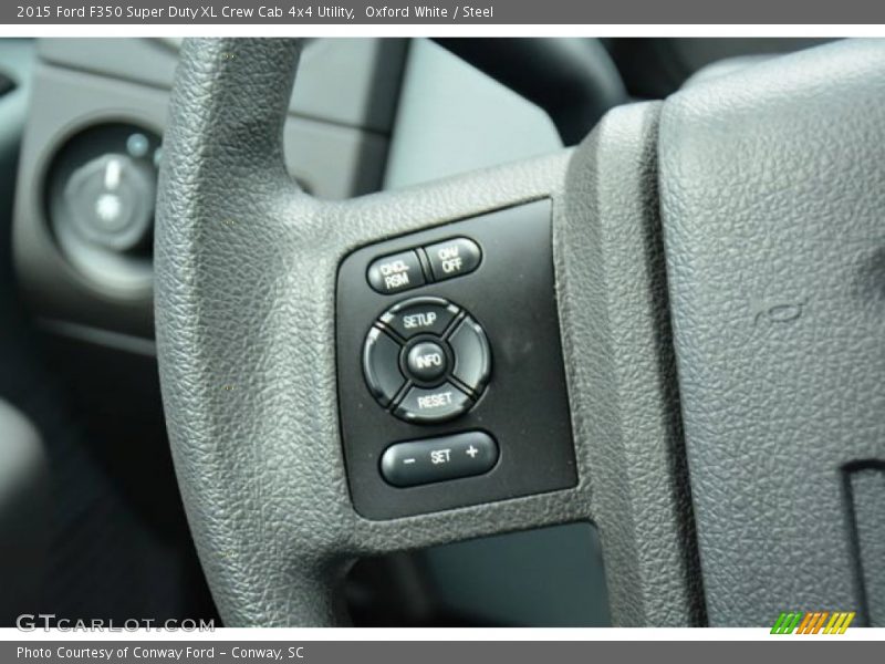Oxford White / Steel 2015 Ford F350 Super Duty XL Crew Cab 4x4 Utility