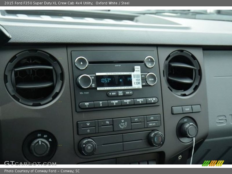 Oxford White / Steel 2015 Ford F350 Super Duty XL Crew Cab 4x4 Utility