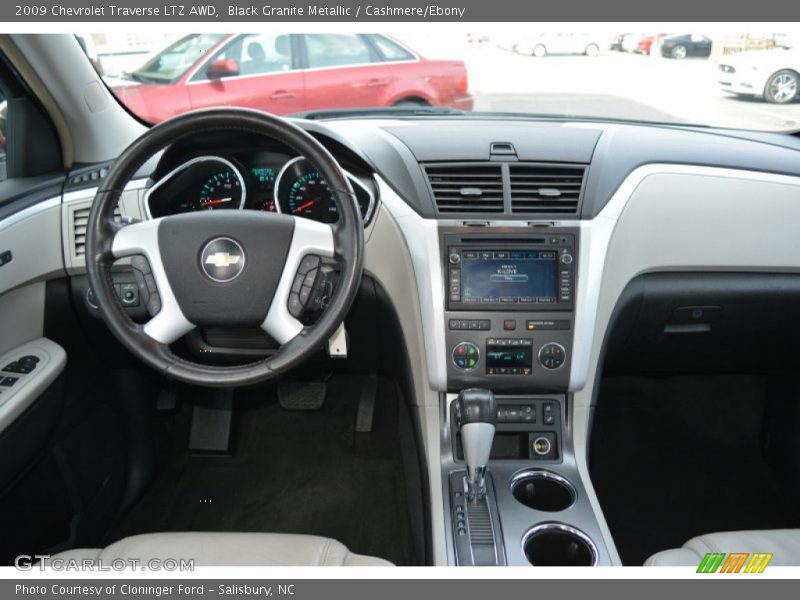 Black Granite Metallic / Cashmere/Ebony 2009 Chevrolet Traverse LTZ AWD