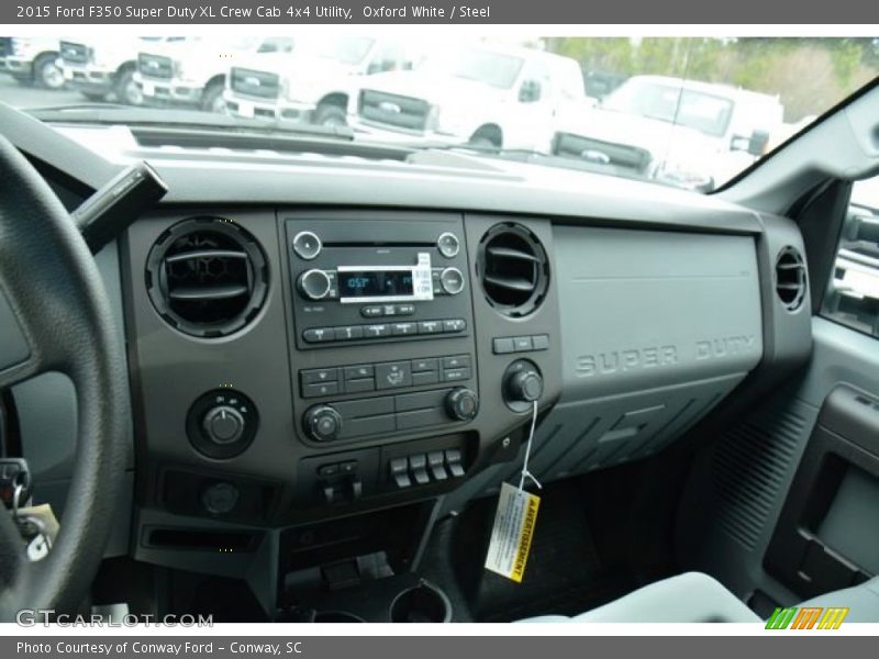 Oxford White / Steel 2015 Ford F350 Super Duty XL Crew Cab 4x4 Utility