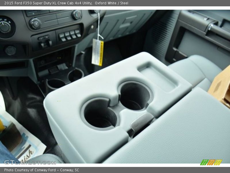 Oxford White / Steel 2015 Ford F350 Super Duty XL Crew Cab 4x4 Utility